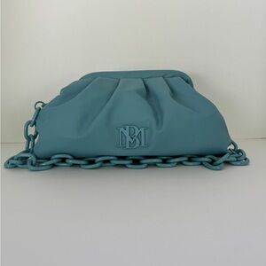 NWT Badgley Mischka Wrapped Frame Clutch with Chain